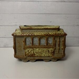 Vintage 1960s Counterpoint SanFrancisco Trolley Car Collectible Vase, in Japan